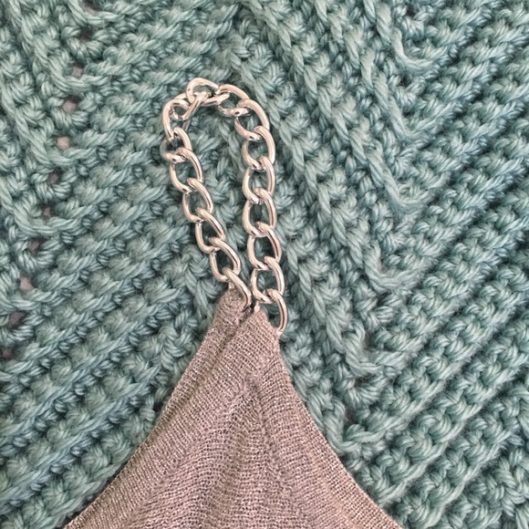 Silver Dolman Sleeve Cold Shoulder Top - Picture 3 of 6